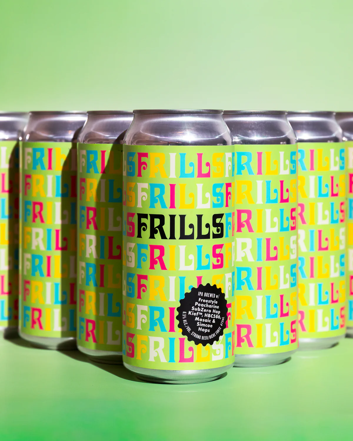 FRILLS IPA (Freestyle Peacherine SubZero Hop Kief, HBC586 Mosaic, Simcoe)