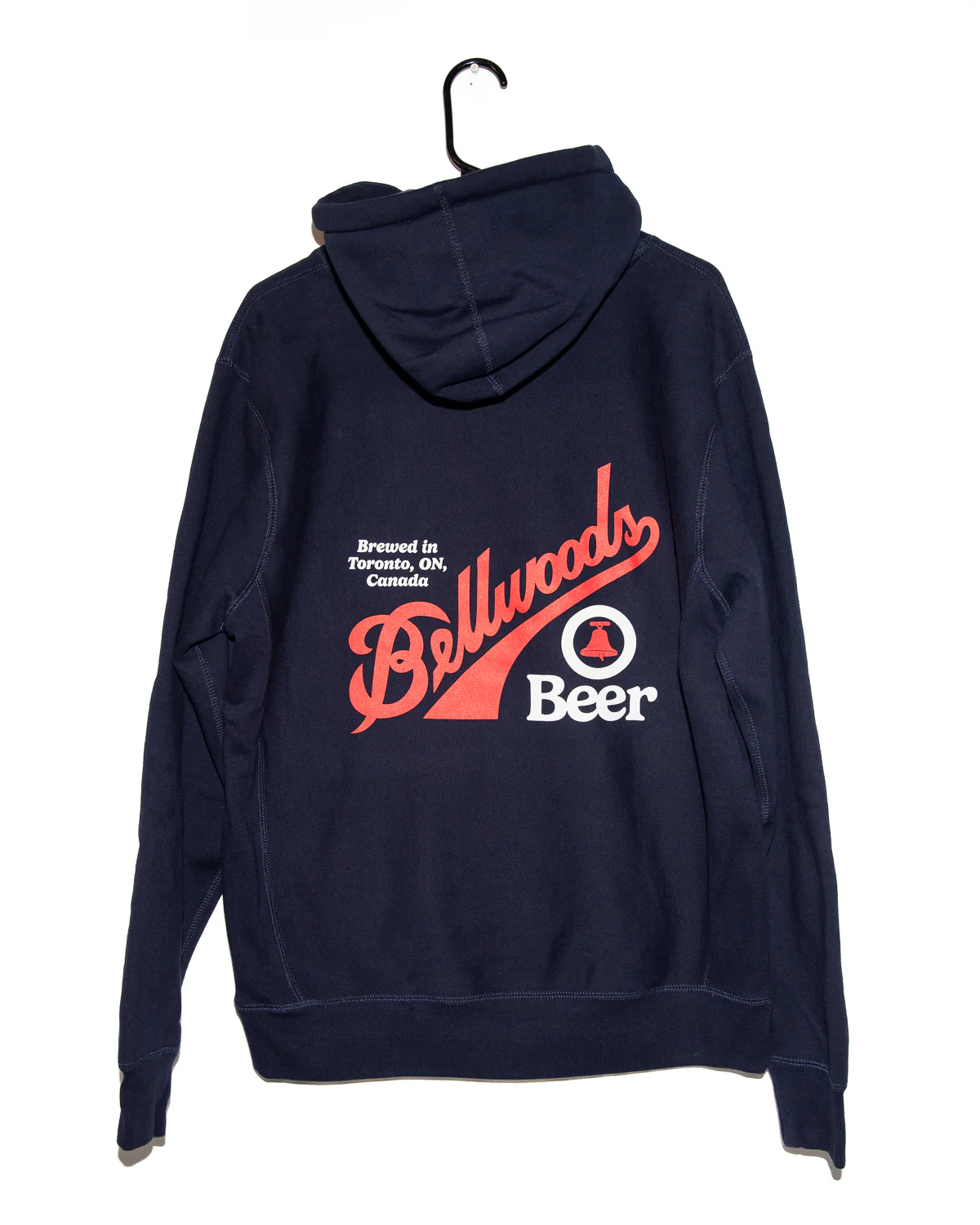 Navy Retro Goose Hoodie - Image 2
