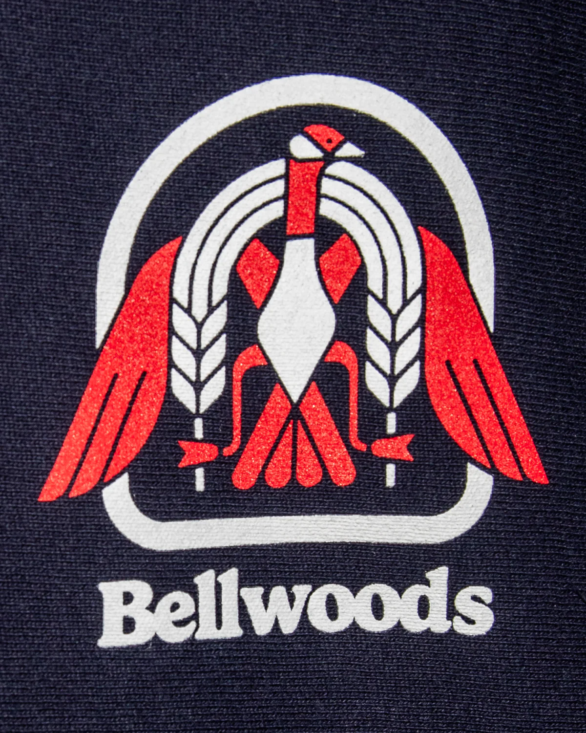 Navy Retro Goose Hoodie - Image 3
